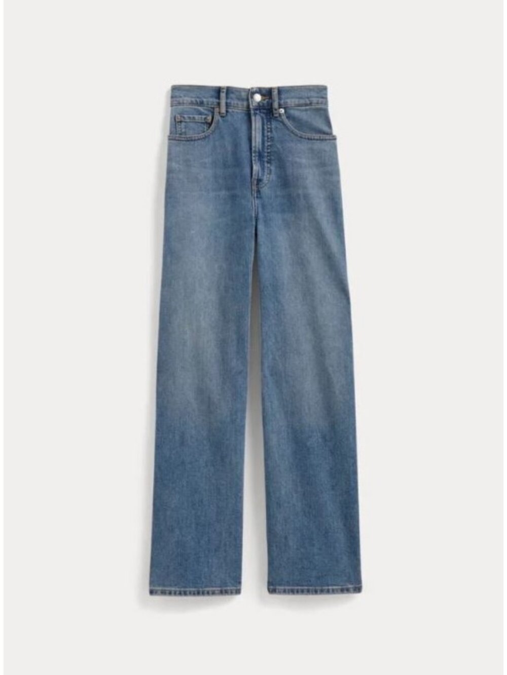 Everlane The Way High Sailor Jean Vintage Blue Size 25 Short 27.5" Inseam NWT